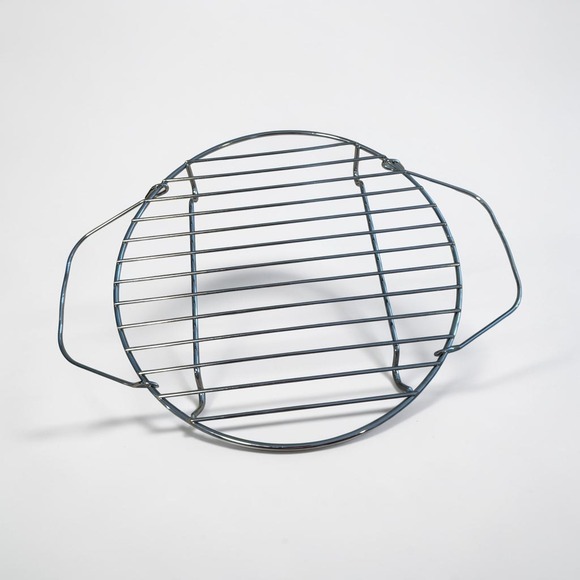 Unbranded Other - 8 Inch Round Stainless Steel Steam Rack Cooling Trivet with Handles Air Fryer